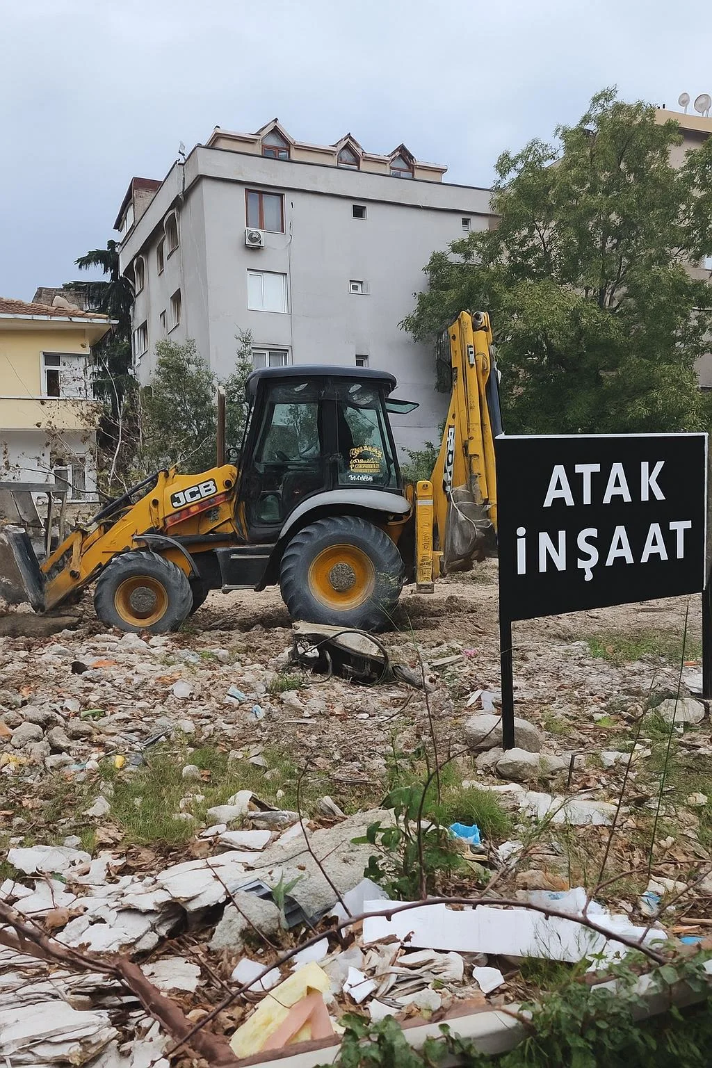 Sabır Apartmanı saha hazırlığı